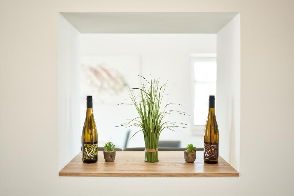 Nápoje v ubytování Wohlfühlappartements „Natur & Flair“