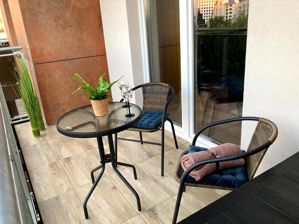 Posezení v ubytování Apartament Centrum Bocian
