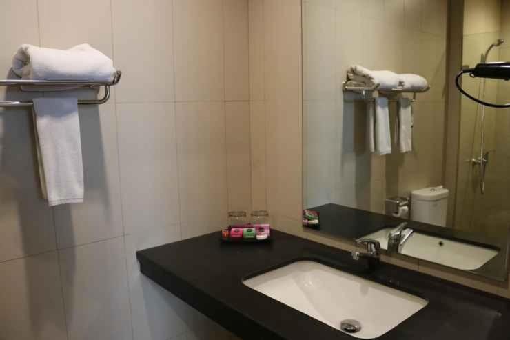 Koupelna v ubytování Hotel Dafam Rio
