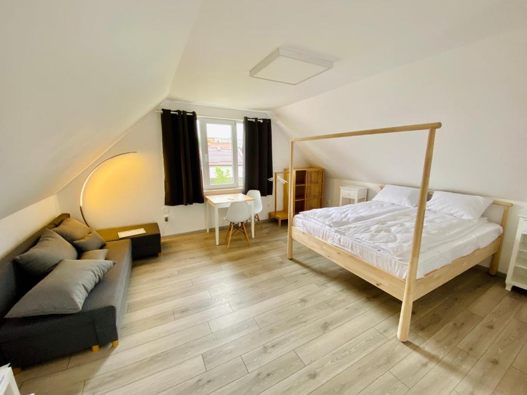 Postel nebo postele na pokoji v ubytování Pixel Guesthouse