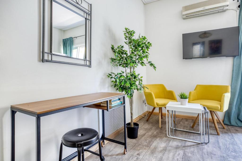 Posedenie v ubytovaní Studio in The Heart of Acropolis