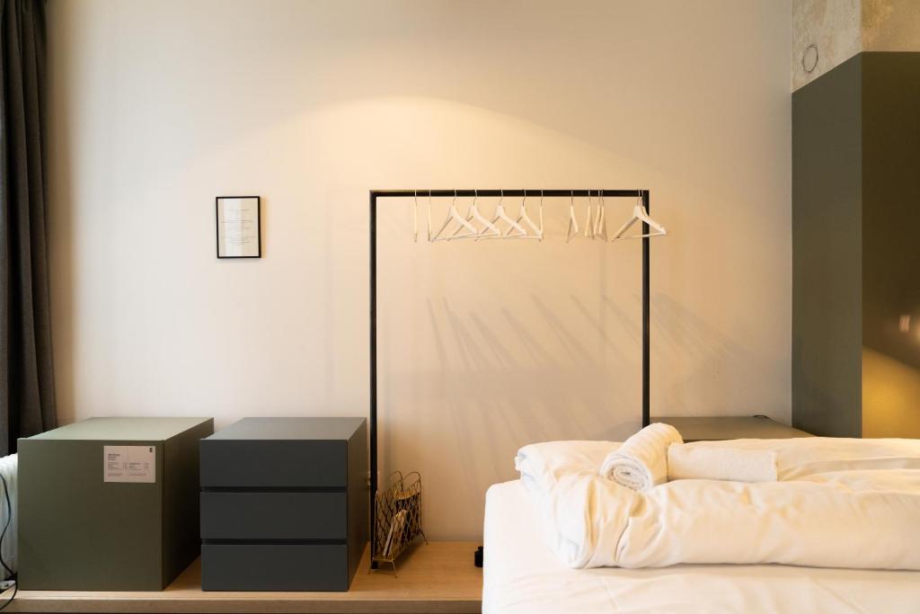 Postel nebo postele na pokoji v ubytování grätzlhotel beim Belvedere