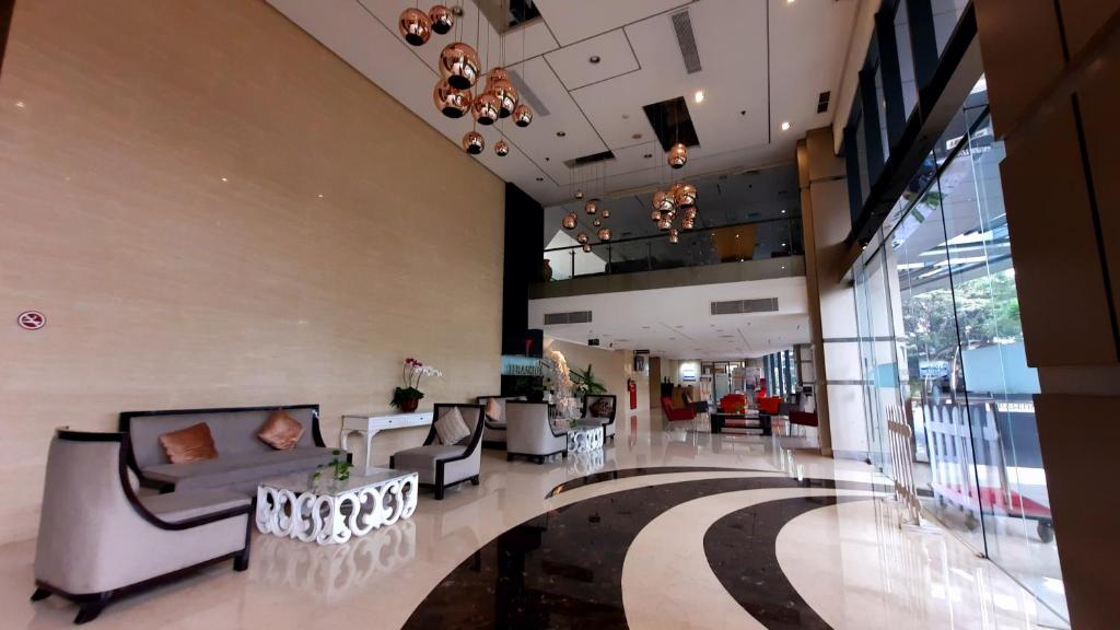 Posezení v ubytování Vasaka Hotel Jakarta Managed by Dafam
