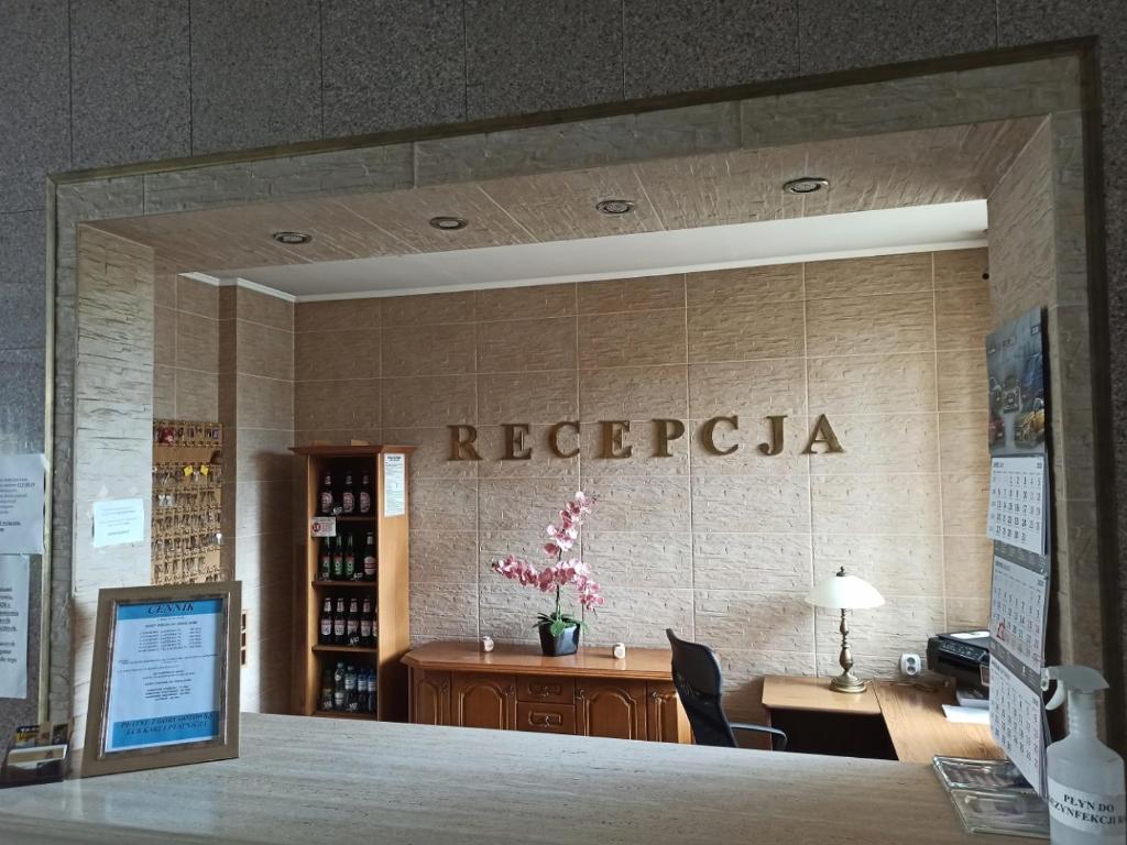 Vstupní hala nebo recepce v ubytování Hotel Słupsk