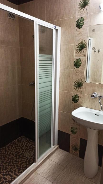 Koupelna v ubytování Hotel Słupsk