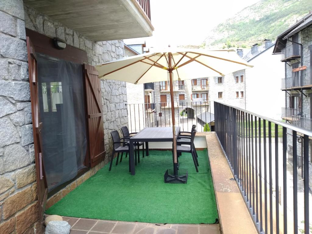 Balkón nebo terasa v ubytování Vivienda Benasque Ibonet