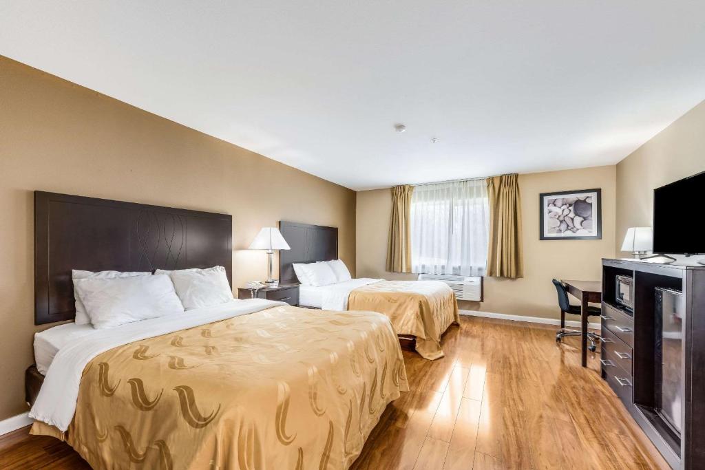 Postel nebo postele na pokoji v ubytování Quality Inn Cle Elum-Ellensburg