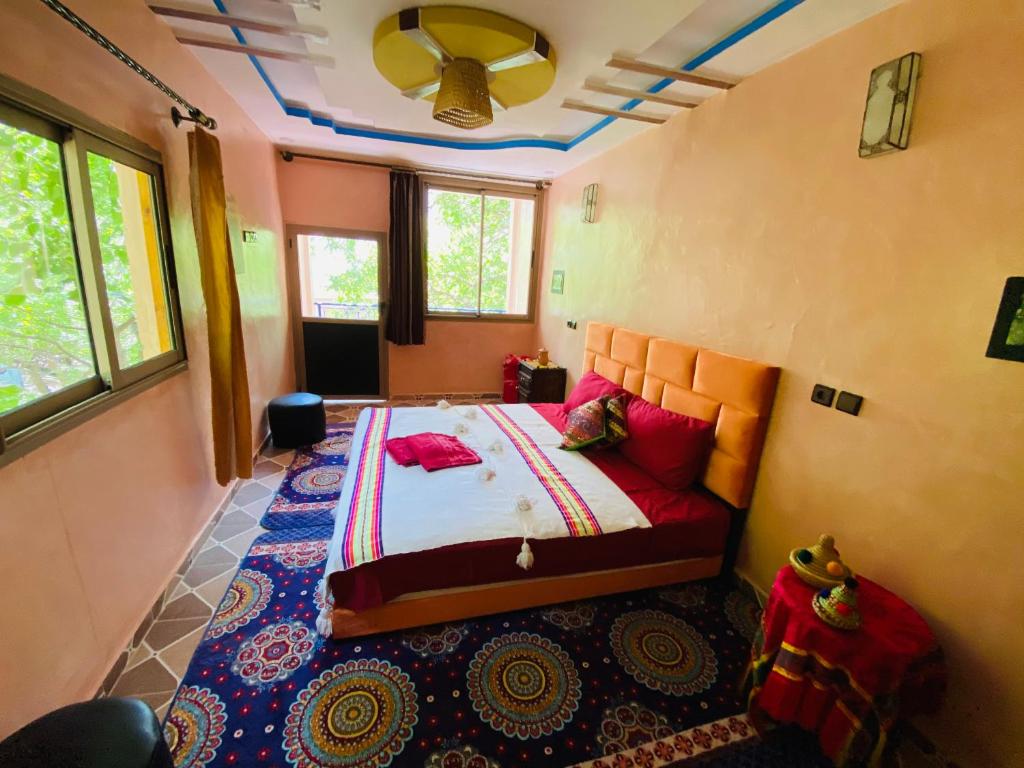 Postel nebo postele na pokoji v ubytování Riad Atlas Garden