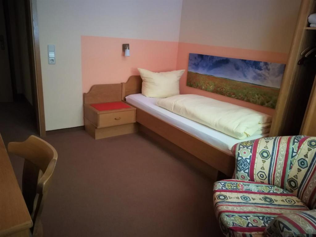 Postel nebo postele na pokoji v ubytování Landgasthof Schwarz