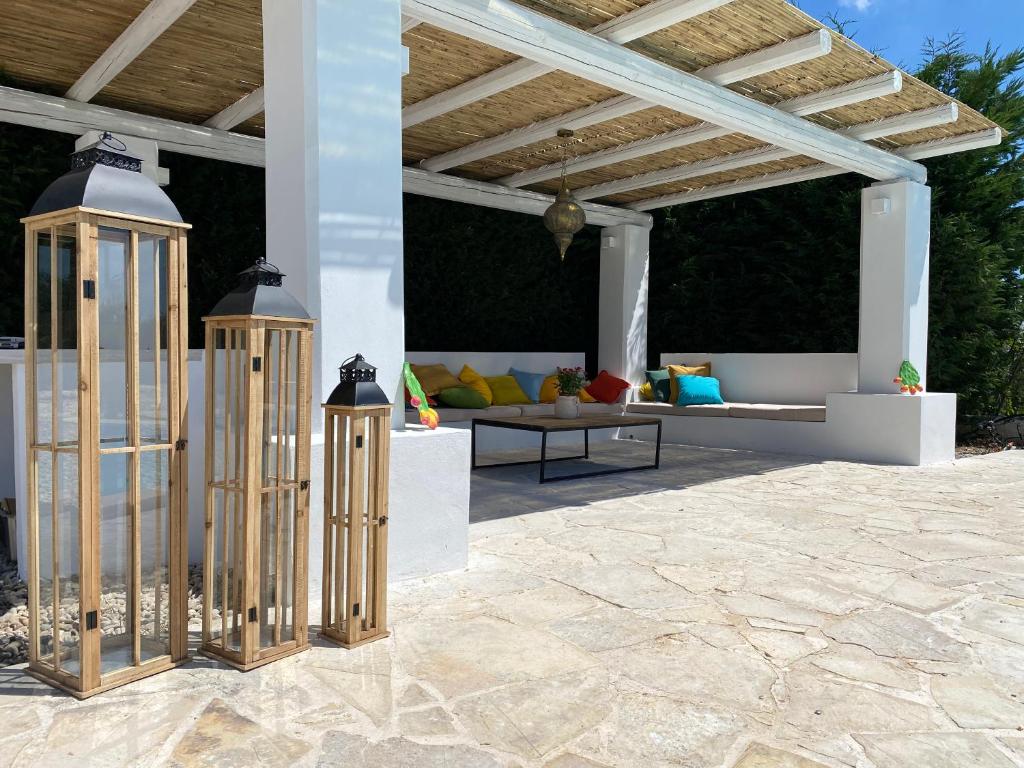 Balkón alebo terasa v ubytovaní Trullo SERENDIPITY