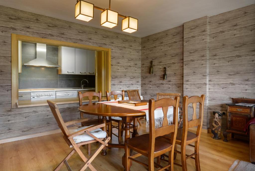 Kuchyň nebo kuchyňský kout v ubytování Peña Sabocos II Apartamento Turístico Panticosa