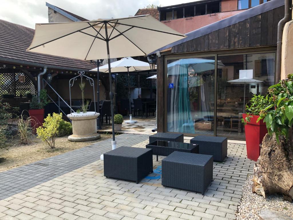 Zahrada ubytování Auberge du Renard'eau