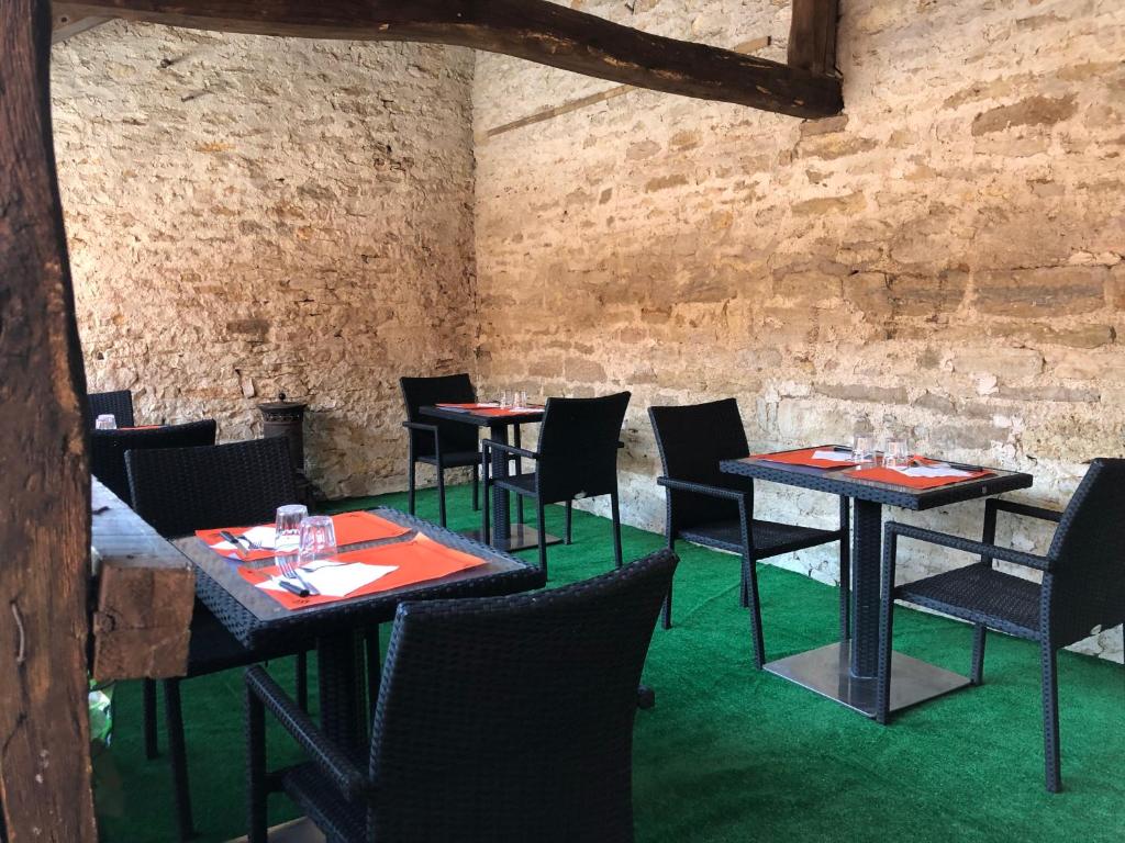 Posezení v ubytování Auberge du Renard'eau