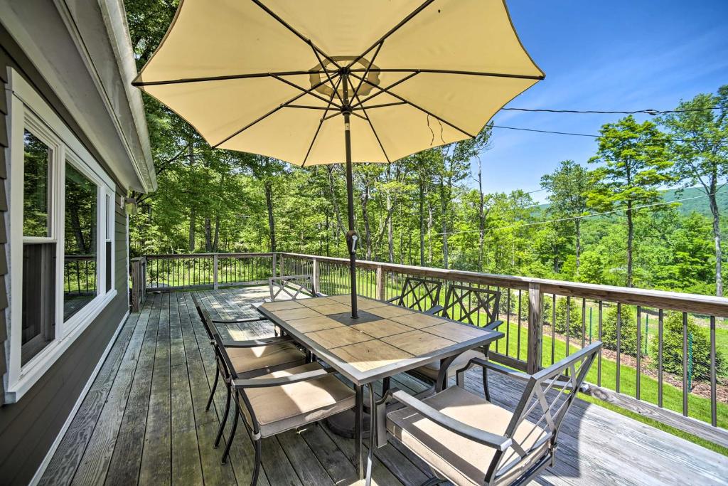 Charming Cottage with Deck Mtn and Lake Views! - Holiday Home