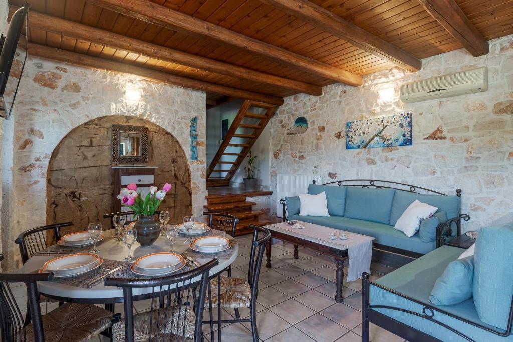 Posezení v ubytování Tierra Olivo Villas