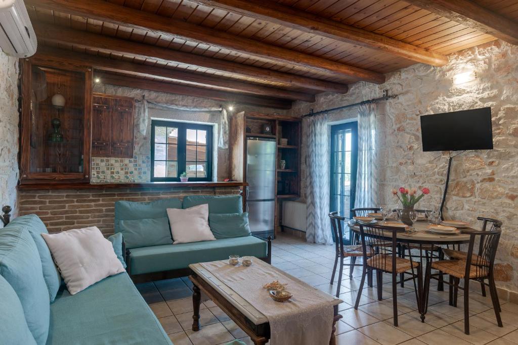 Posezení v ubytování Tierra Olivo Villas