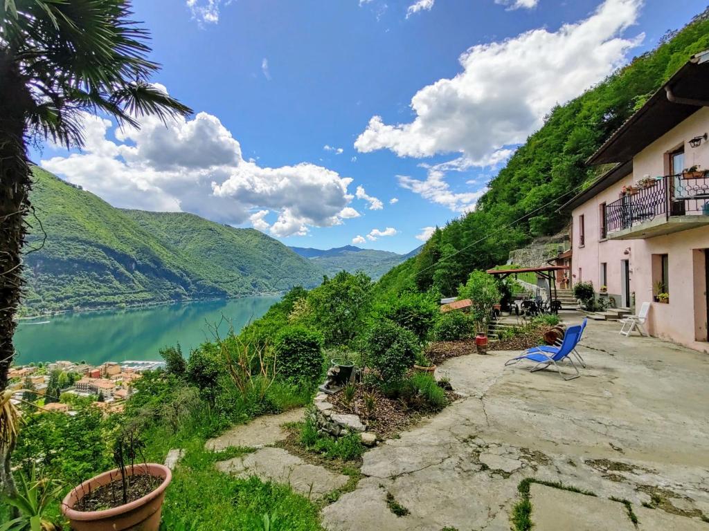 Озеро Лугано Старая вилла Блацхайм фото