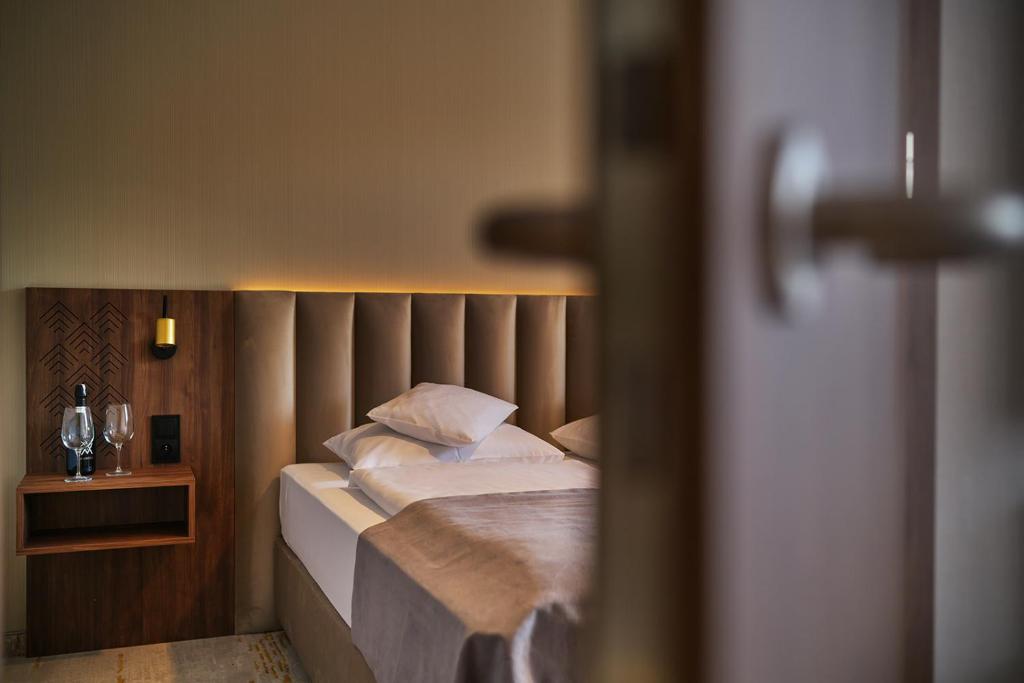 Postel nebo postele na pokoji v ubytování Five Seasons Szklarska Poręba