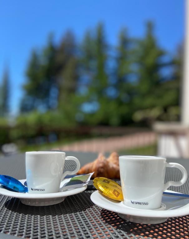 Příslušenství pro přípravu čaje a kávy v ubytování Hotel Paradiso Como