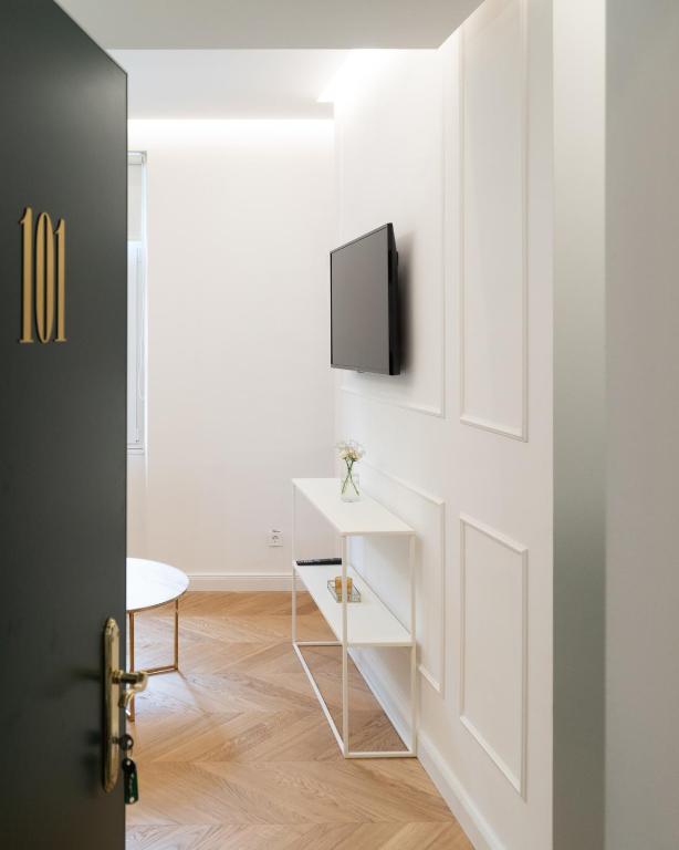TV a/nebo společenská místnost v ubytování Hotel Starkl - Heritage & Unique