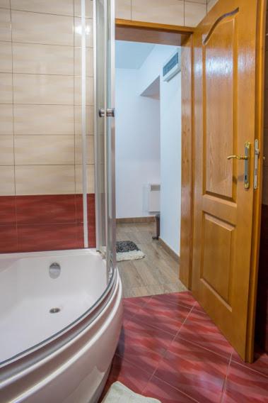 Koupelna v ubytování Apartments Grbović