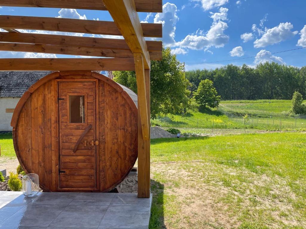 Zahrada ubytování Dom na Skraju Lasu Mikołajki
