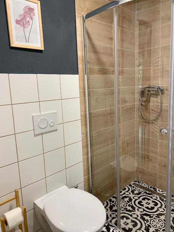 Koupelna v ubytování Penzion Medové údolí