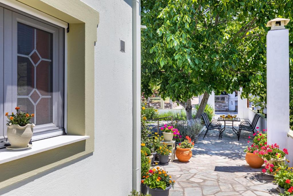 Vonkajšia záhrada v ubytovaní Casa Mia - 5 min from Stafilos beach
