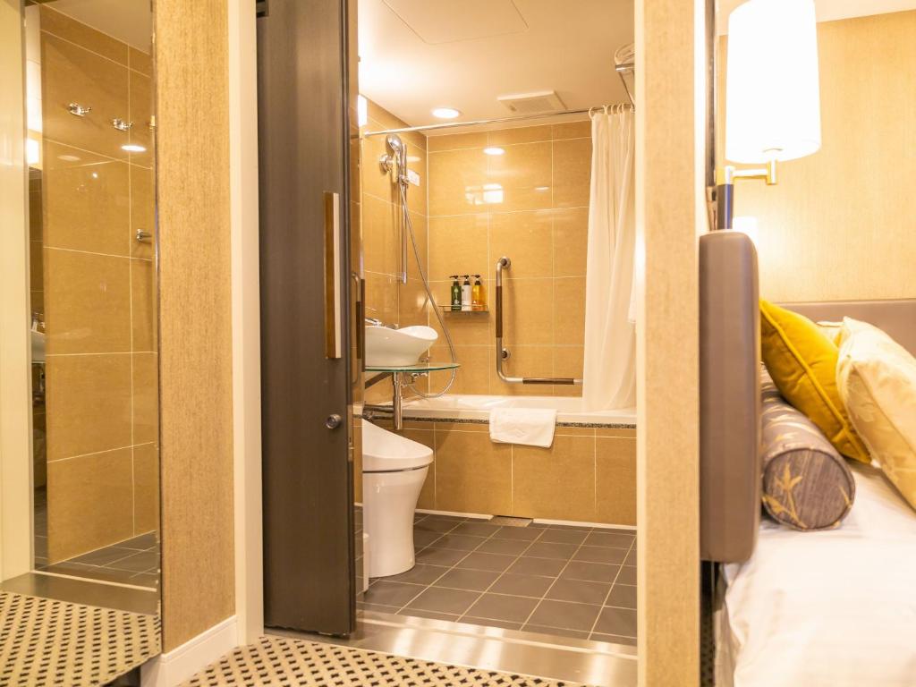 Koupelna v ubytování APA Hotel Komagome Ekimae