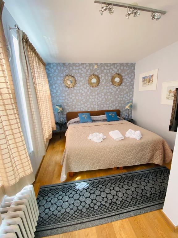 Postel nebo postele na pokoji v ubytování Gasthof Maerlant