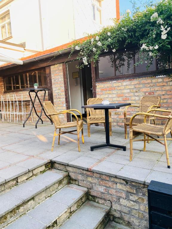 Balkón nebo terasa v ubytování Gasthof Maerlant
