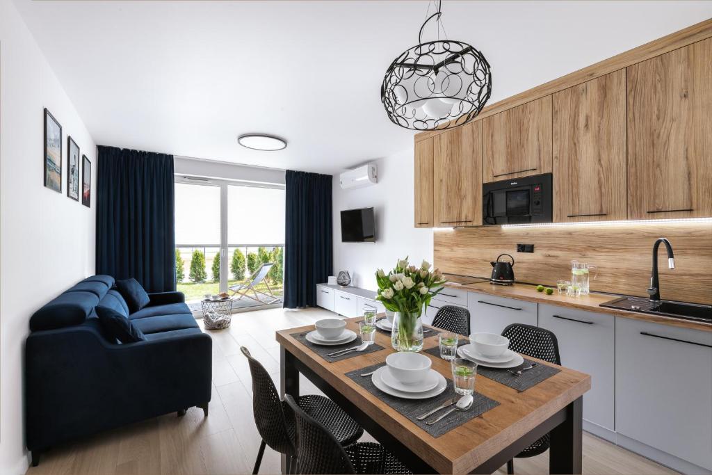 Kuchyň nebo kuchyňský kout v ubytování Luxo apartments 09