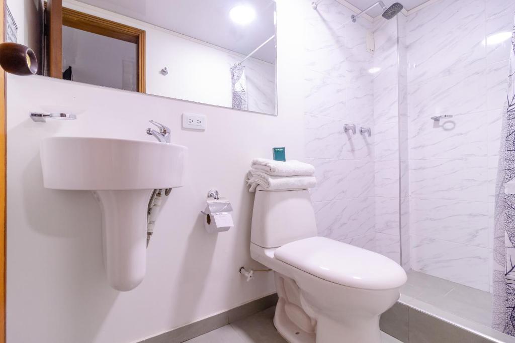 Koupelna v ubytování Ayenda Hotel Las Palmas