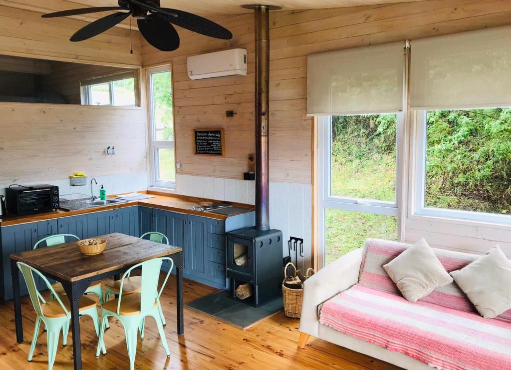 Kuchyň nebo kuchyňský kout v ubytování Amukan Lodge