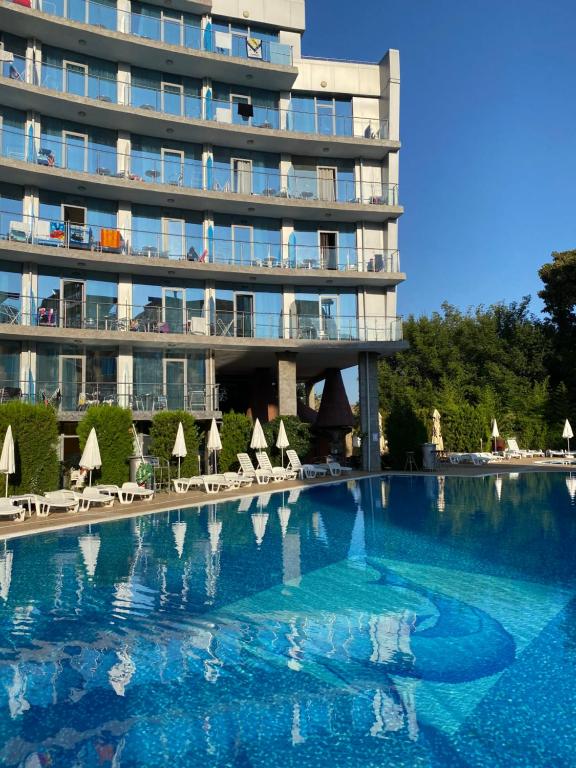 Bazén v ubytování Hotel Kamenec nebo v jeho okolí