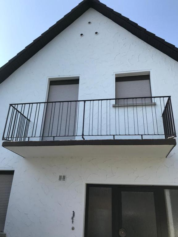 Balkón nebo terasa v ubytování Ferienhaus Riesling