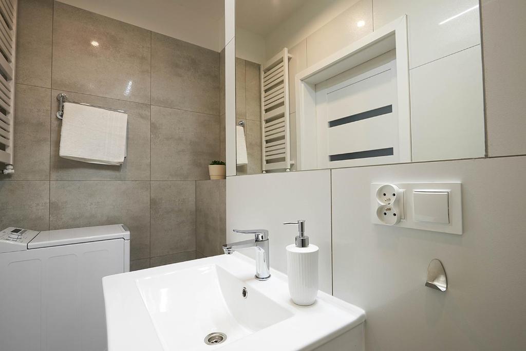 Kúpeľňa v ubytovaní Apartament Dębowiec