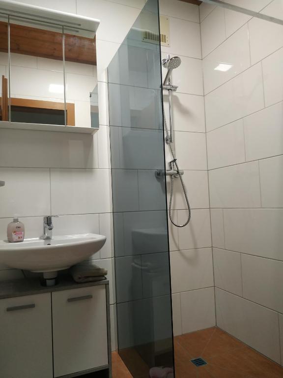 Kúpeľňa v ubytovaní Apartmenthaus Kestel