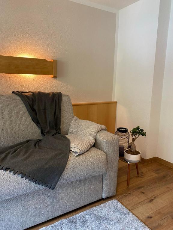 Posezení v ubytování Aparts Handle und Haus Bergblick