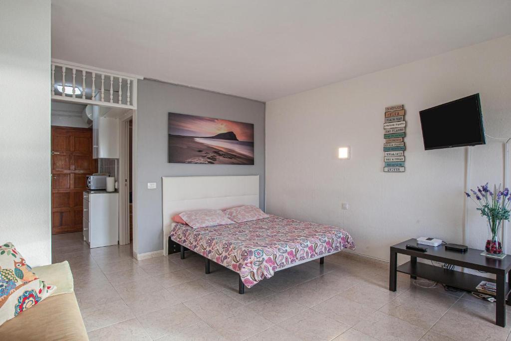 Posteľ alebo postele v izbe v ubytovaní Apartamento Sarai