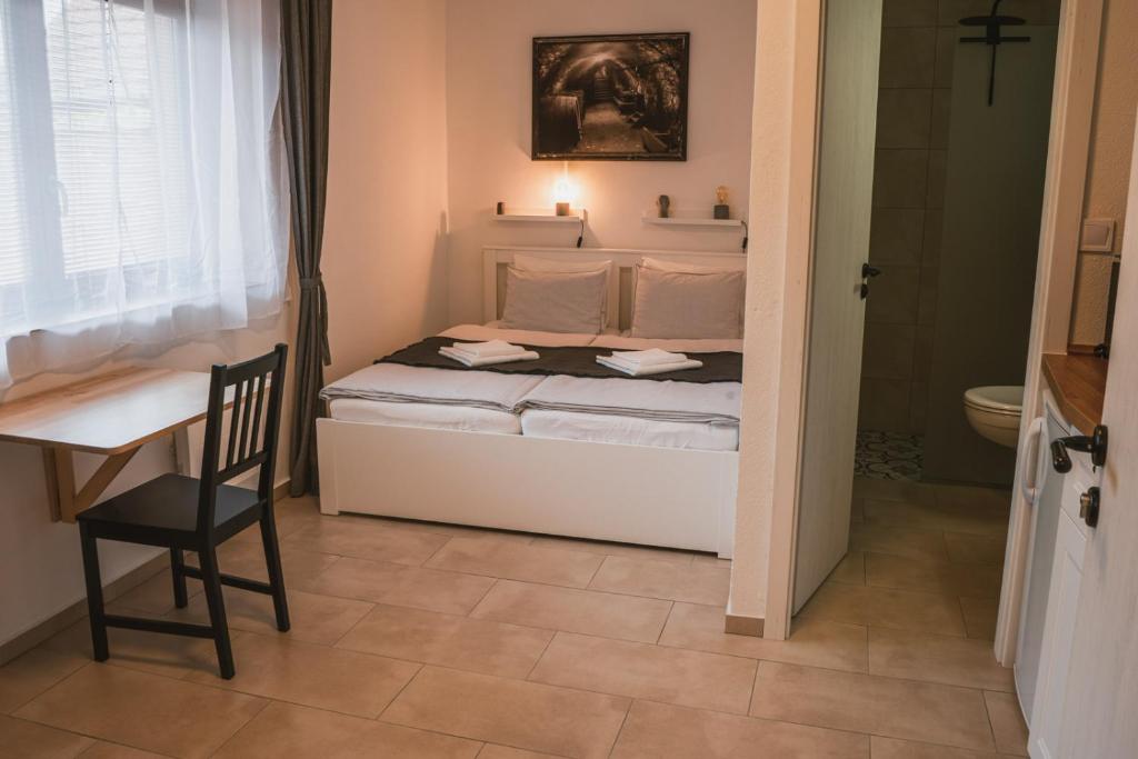 Kuchyň nebo kuchyňský kout v ubytování Apartmány Pulgary