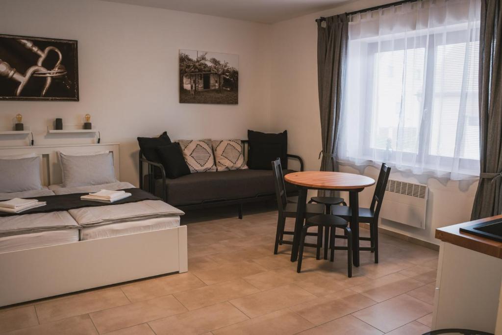 Posezení v ubytování Apartmány Pulgary
