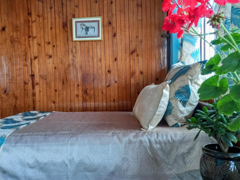 Postel nebo postele na pokoji v ubytování West Point Backpackers Hostel
