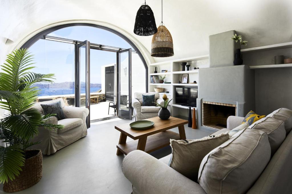 Posezení v ubytování Santorini Princess Spa Hotel