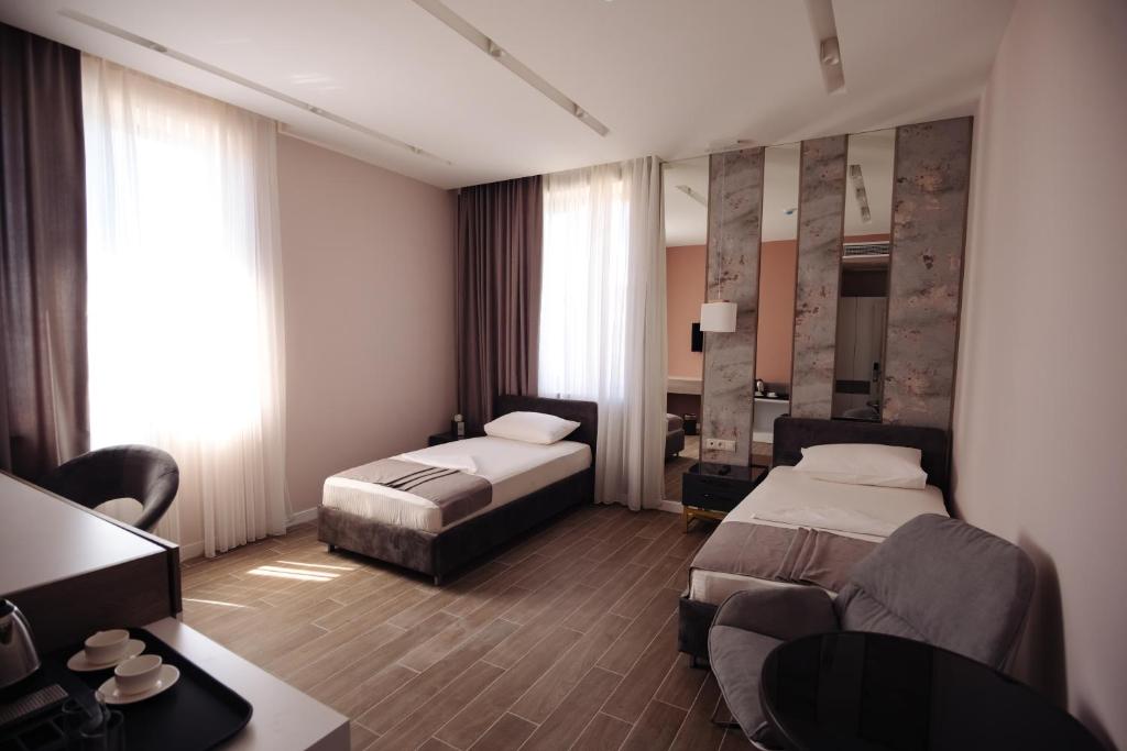 Postel nebo postele na pokoji v ubytování GS Premium