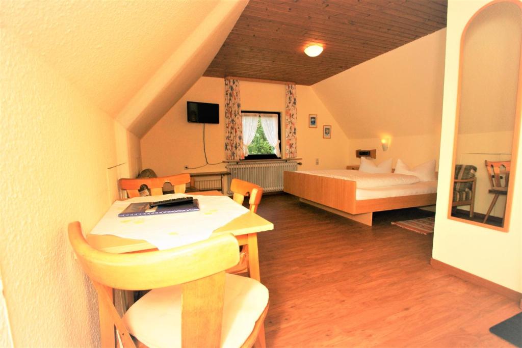 TV a/nebo společenská místnost v ubytování ZUR TRAUBE Schwarzwaldhotel & Restaurant am Titisee
