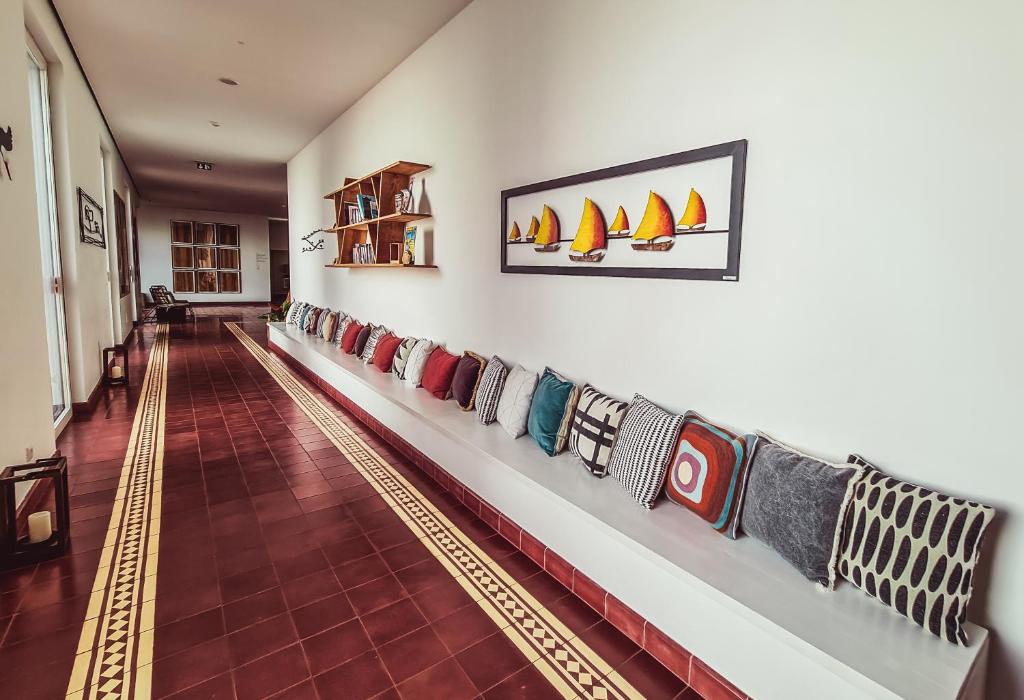 Uma área de estar em The Lince Ecorkhotel Évora