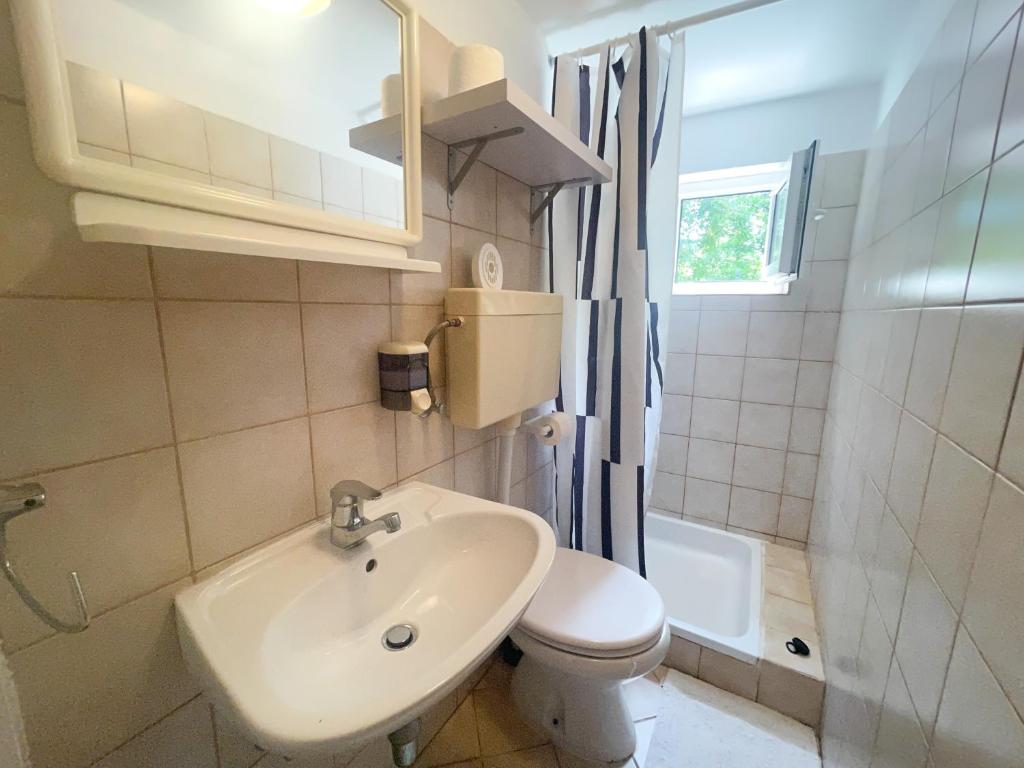 Koupelna v ubytování Apartmani Matković