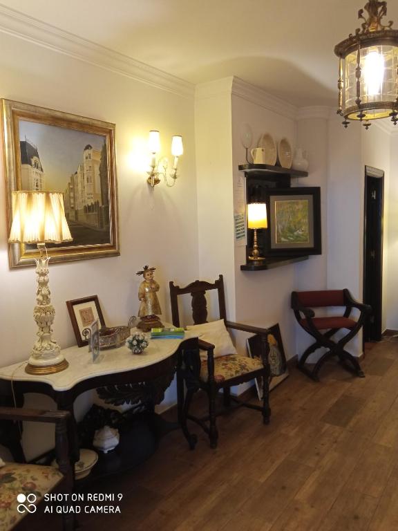 TV a/nebo společenská místnost v ubytování Hotel Rural El Pagadín
