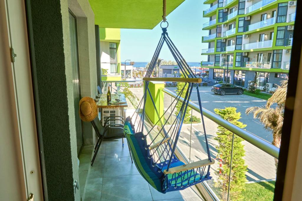 Balkón nebo terasa v ubytování Sun & Fun Apartment in SPA Pools Resort